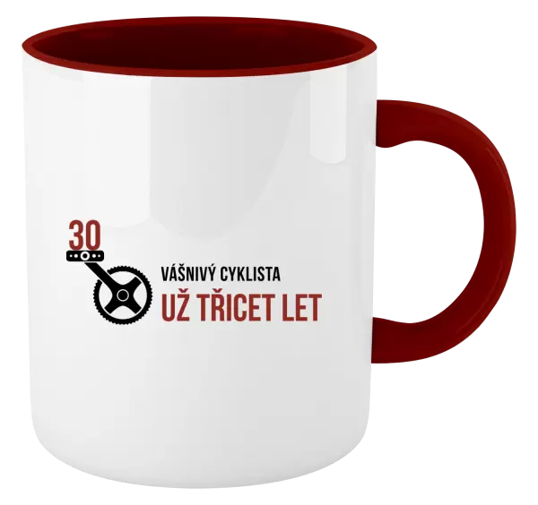 Hrnek Vášnivý cyklista už x let