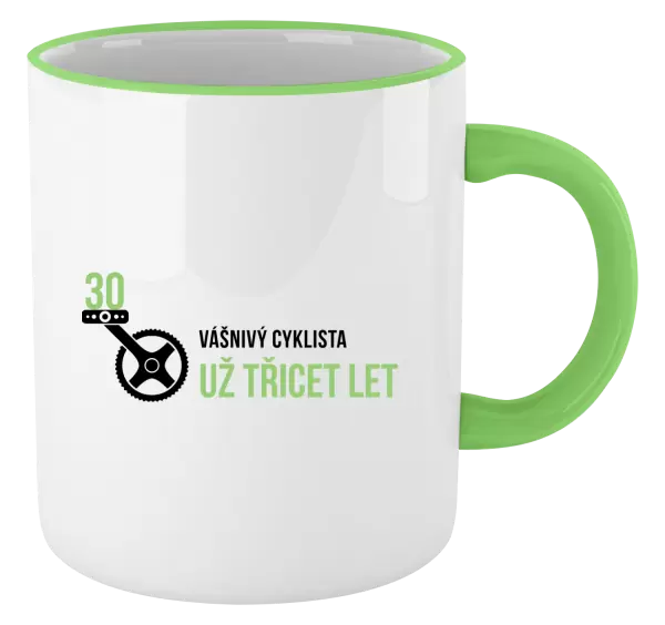 Hrnek Vášnivý cyklista už x let