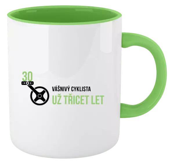 Hrnek Vášnivý cyklista už x let