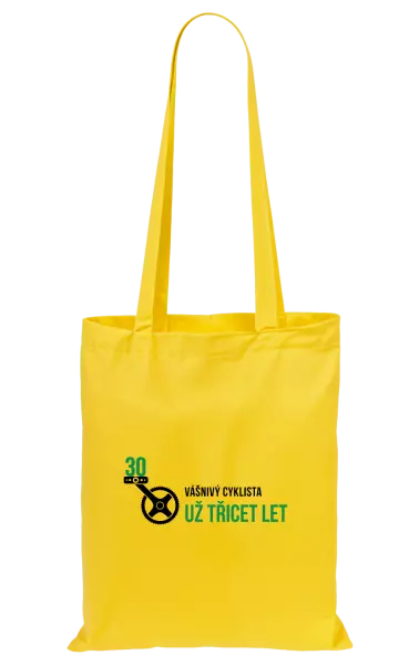 Látková taška Vášnivý cyklista už x let