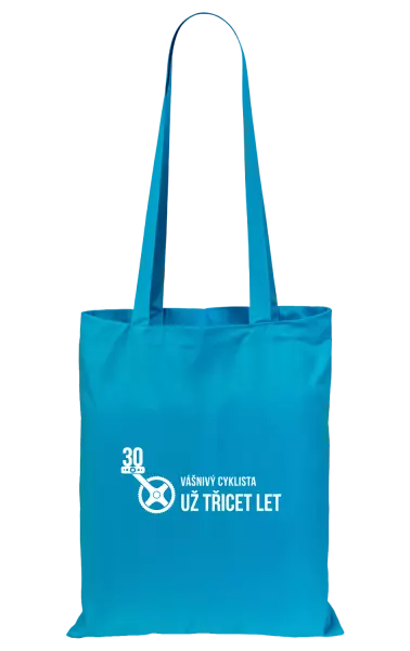 Látková taška Vášnivý cyklista už x let