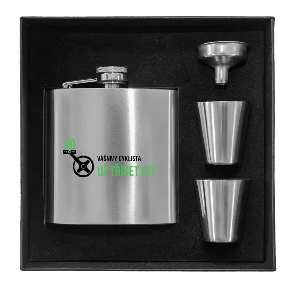 Placatka v krabičce Vášnivý cyklista už x let