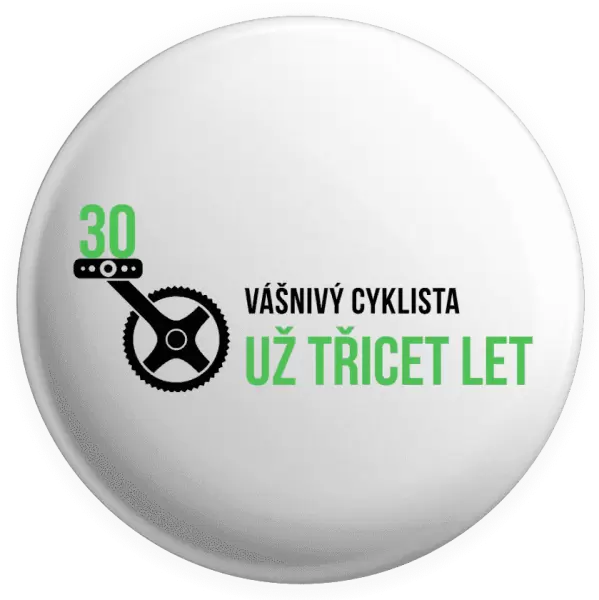 Placka Vášnivý cyklista už x let