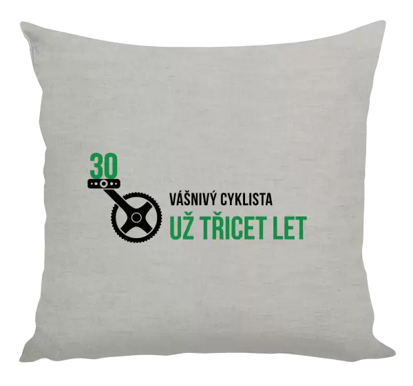 Polštář Vášnivý cyklista už x let