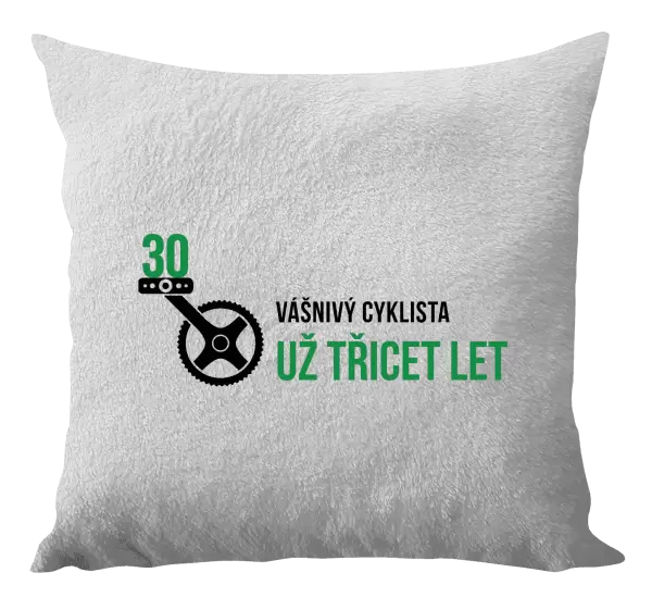 Polštář Vášnivý cyklista už x let