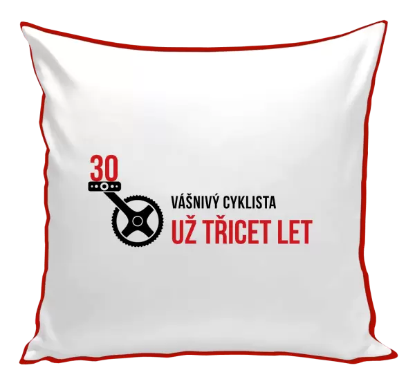 Polštář Vášnivý cyklista už x let