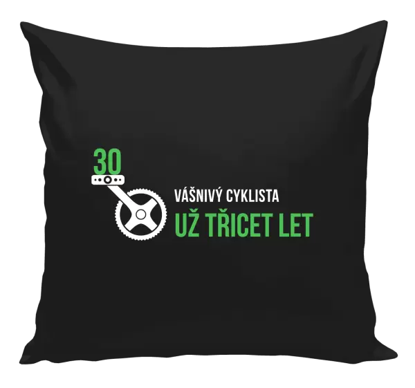 Polštář Vášnivý cyklista už x let