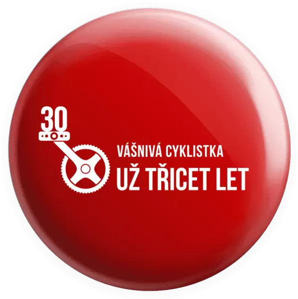 Placka Vášnivá cyklistka už x let