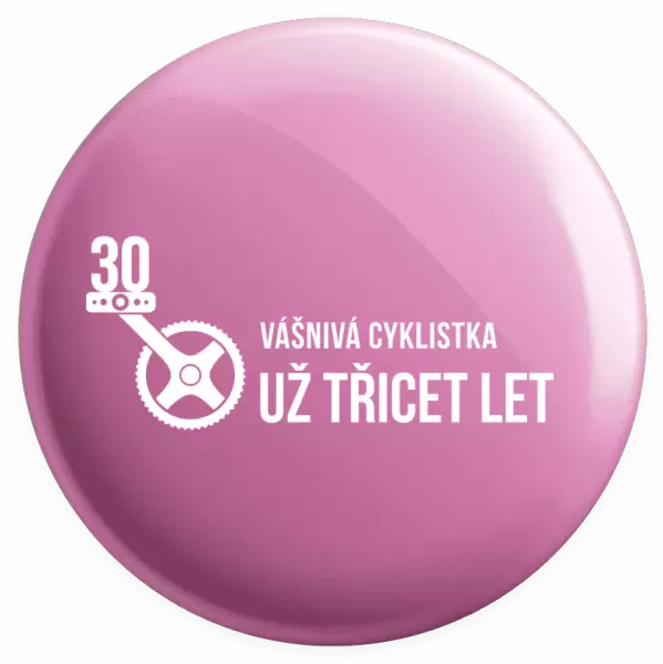 Placka Vášnivá cyklistka už x let