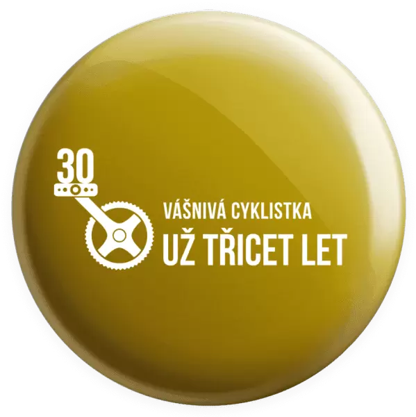 Placka Vášnivá cyklistka už x let