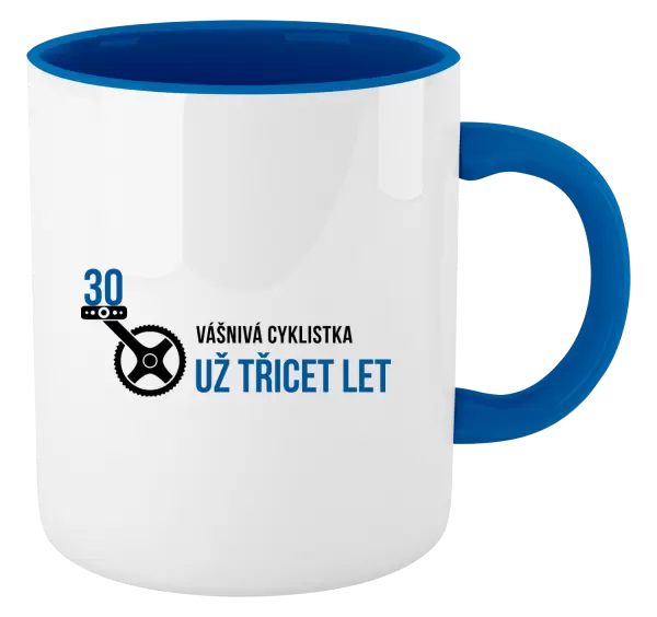 Hrnek Vášnivá cyklistka už x let