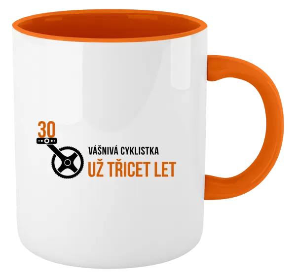 Hrnek Vášnivá cyklistka už x let