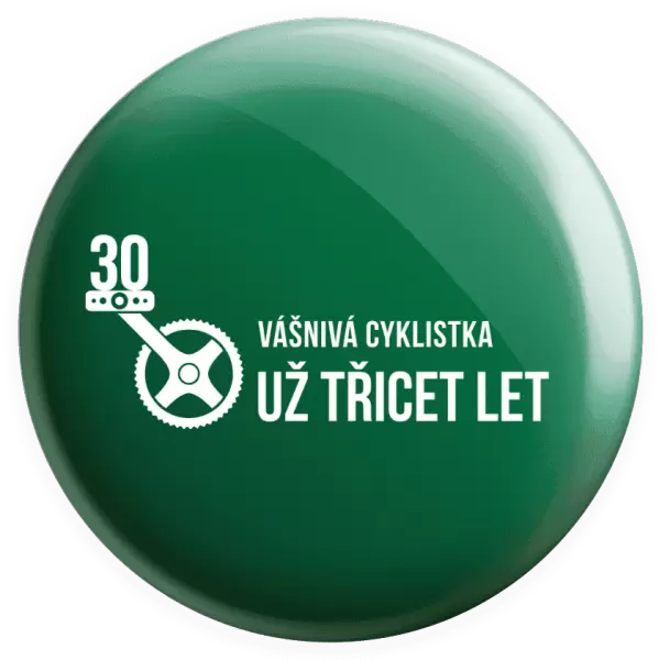 Placka Vášnivá cyklistka už x let