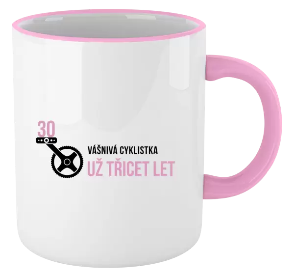Hrnek Vášnivá cyklistka už x let
