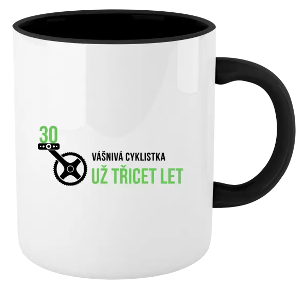 Hrnek Vášnivá cyklistka už x let