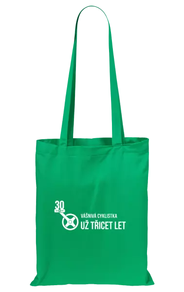 Látková taška Vášnivá cyklistka už x let