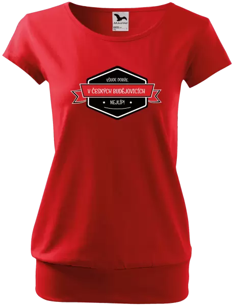 Dámské tričko Všude dobře v... nejlíp