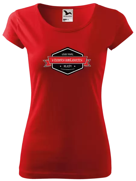 Dámské tričko Všude dobře v... nejlíp