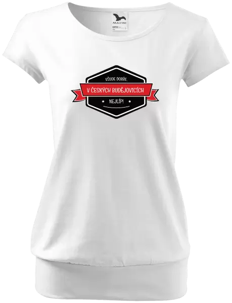 Dámské tričko Všude dobře v... nejlíp