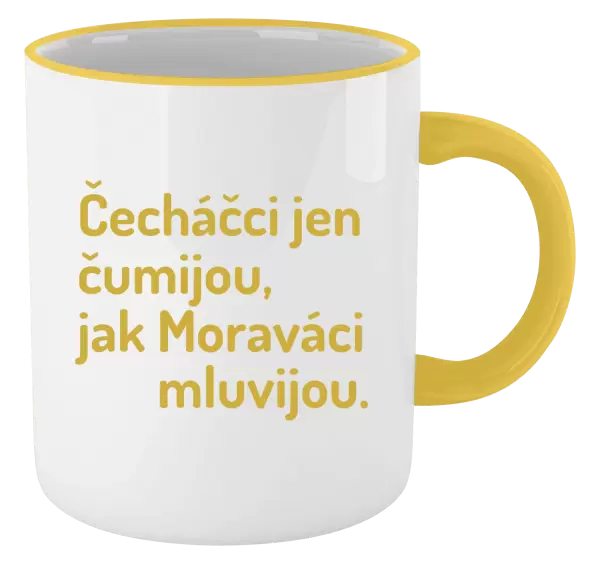 Hrnek Čecháčci jen čumijou, jak Moraváci mluvijou