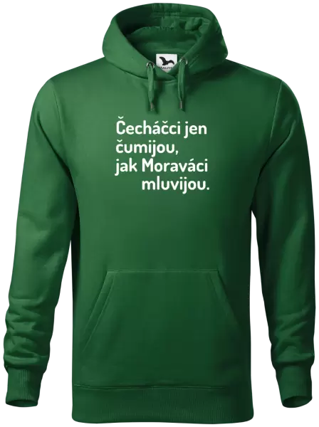 Pánská mikina Čecháčci jen čumijou, jak Moraváci mluvijou