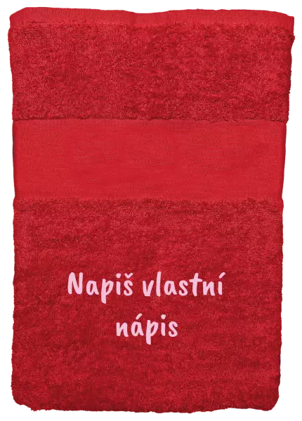 Osuška (100x150 cm) Vlastní nápis