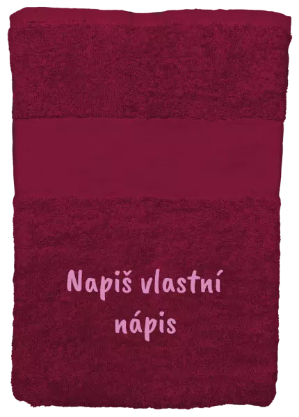 Osuška (100x150 cm) Vlastní nápis