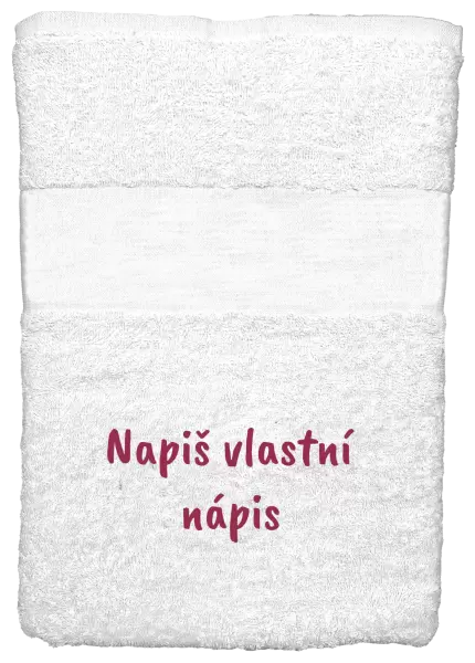 Ručník (50x100 cm) Vlastní nápis