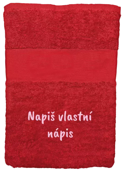 Ručník (50x100 cm) Vlastní nápis