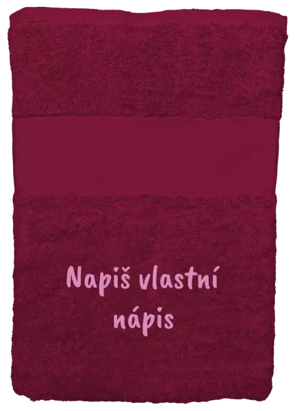 Ručník (50x100 cm) Vlastní nápis