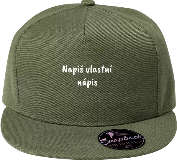 Snapback kšiltovka Vlastní nápis