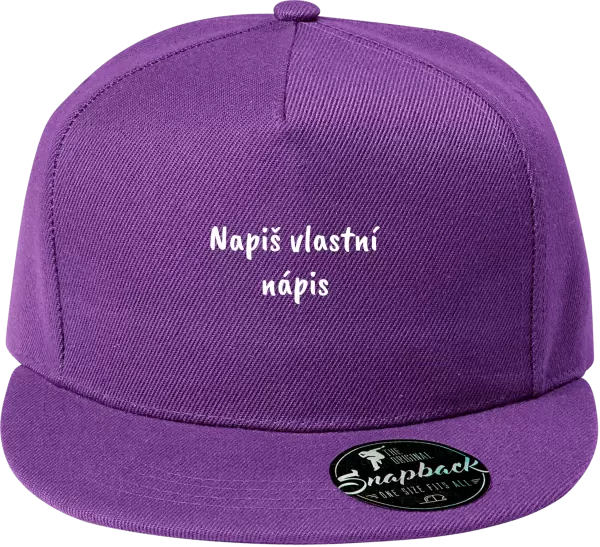 Snapback kšiltovka Vlastní nápis
