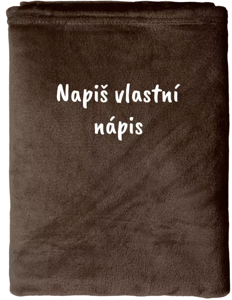 Deka mikroplyš (150x200 cm) Vlastní nápis