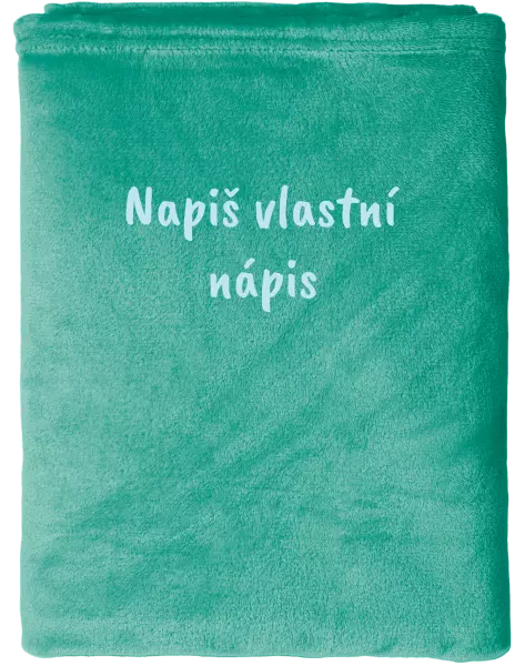 Deka mikroplyš (150x200 cm) Vlastní nápis