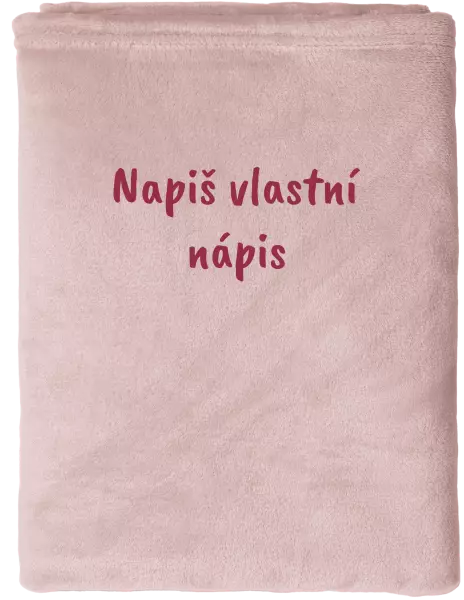 Deka mikroplyš (150x200 cm) Vlastní nápis