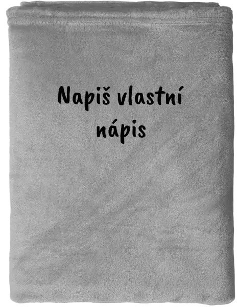 Deka mikroplyš (150x200 cm) Vlastní nápis