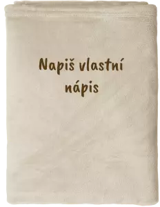 Deka mikroplyš (150x200 cm) Vlastní nápis