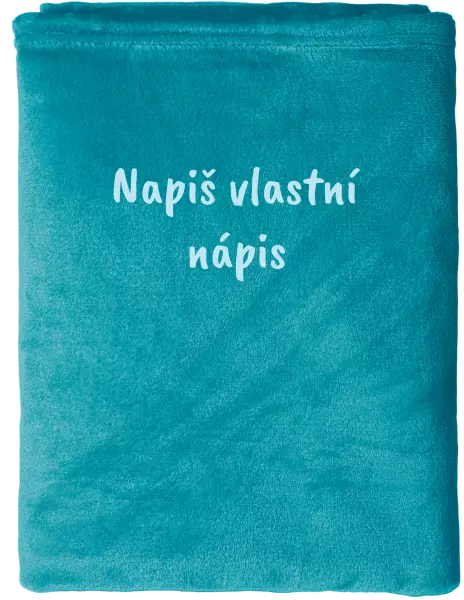 Deka mikroplyš (150x200 cm) Vlastní nápis