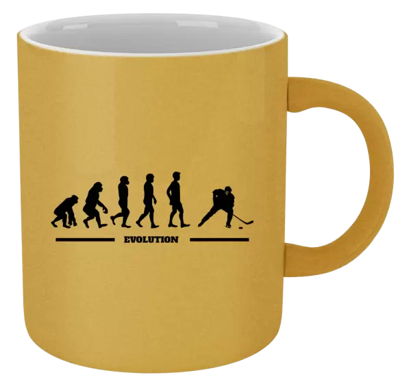 Metalický hrnek Hockey evolution