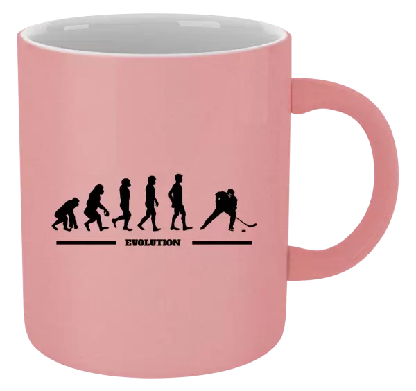 Metalický hrnek Hockey evolution