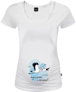 Těhotenské tričko Jméno přiletí v měsíci