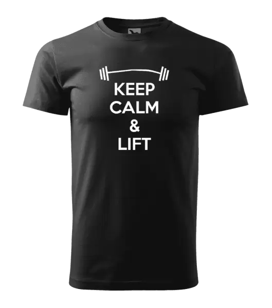 Pánské tričko Keep calm and lift