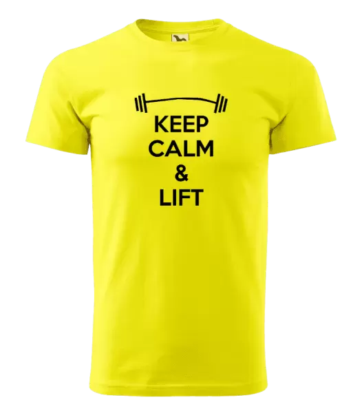 Pánské tričko Keep calm and lift