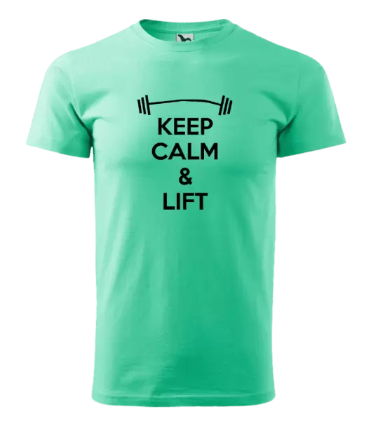 Pánské tričko Keep calm and lift