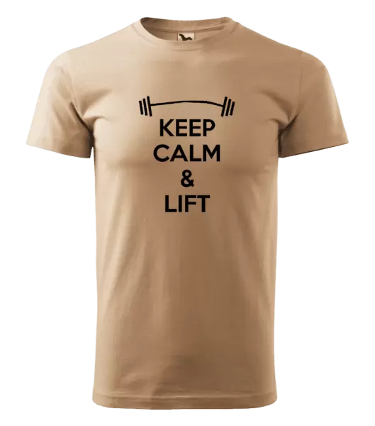Pánské tričko Keep calm and lift