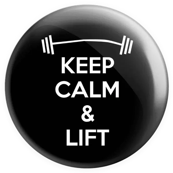 Placka Keep calm and lift