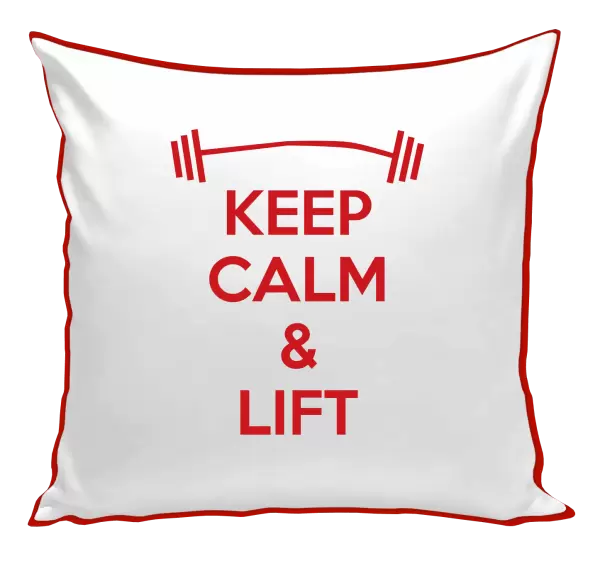 Polštář Keep calm and lift
