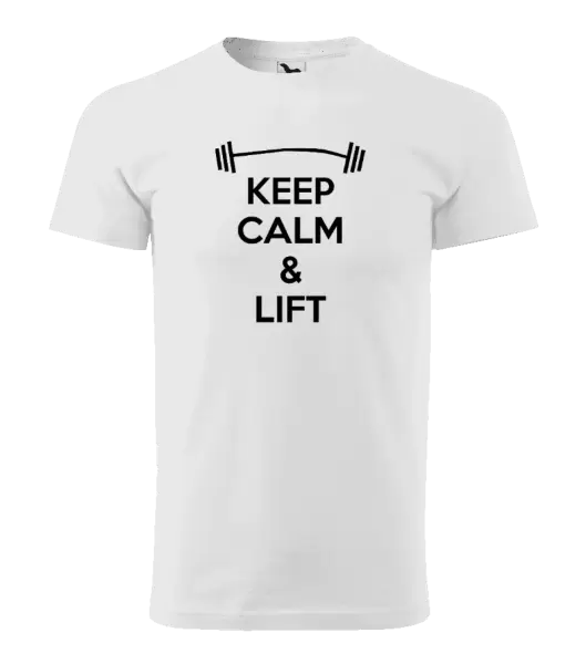 Pánské tričko Keep calm and lift