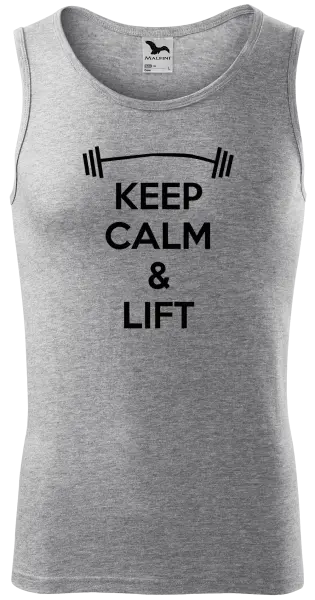 Pánské tílko Keep calm and lift
