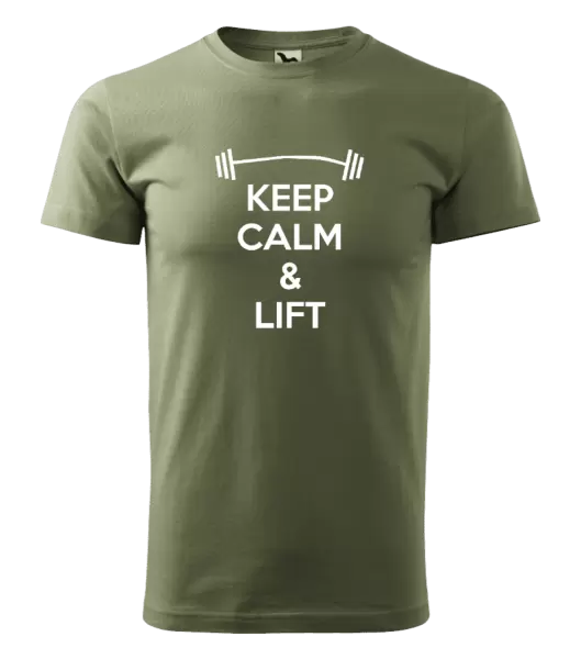 Pánské tričko Keep calm and lift